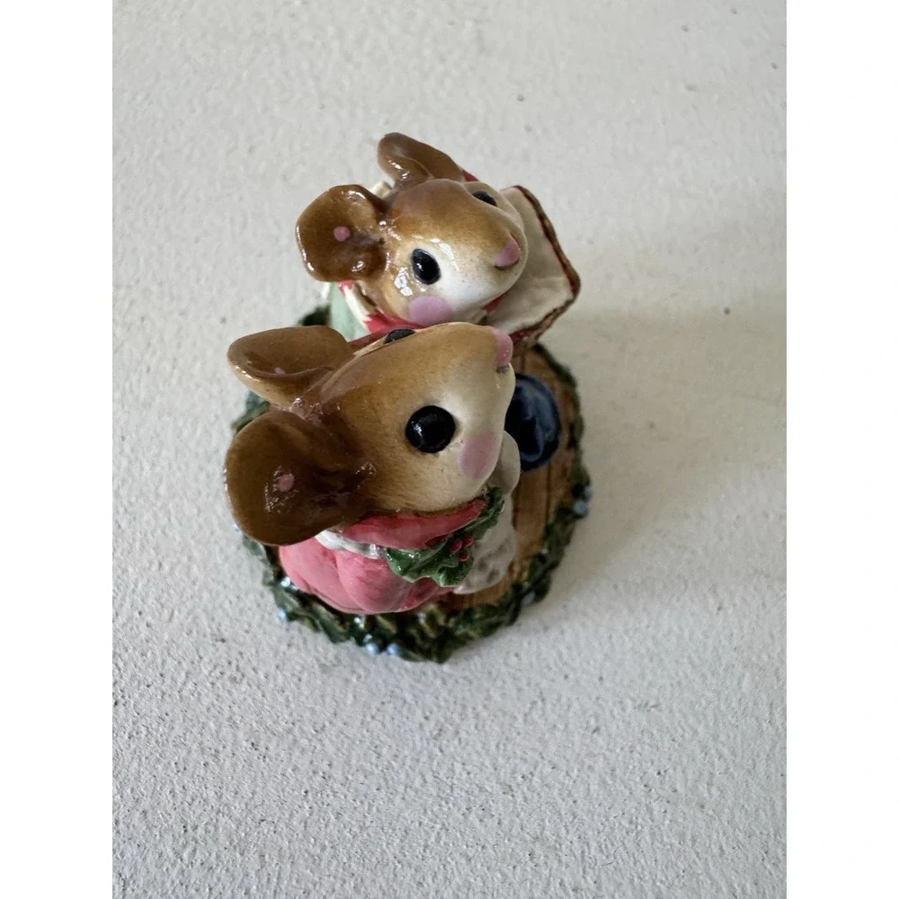 Wee Forest Folk - M-173 Silent Night - Mauve (Pink/Sage)  (Retired)